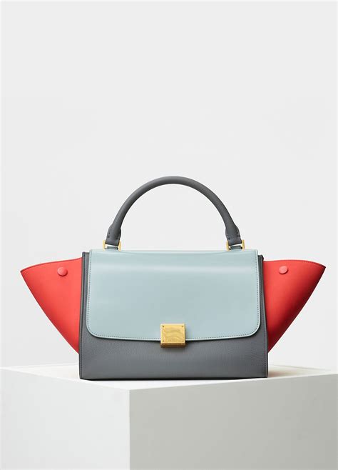 Small Trapeze bag in multicolour baby grained calfskin 